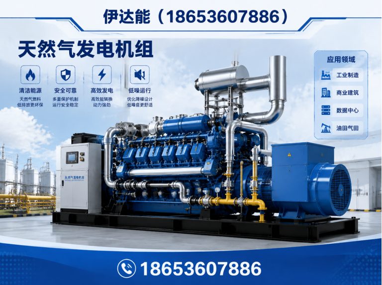 潍坊250kW锡柴天然气发电机展示图